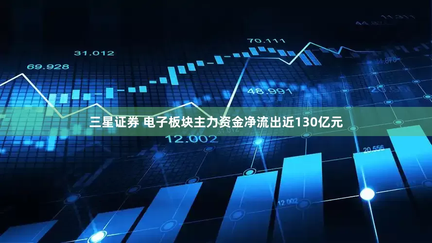 三星证券 电子板块主力资金净流出近130亿元