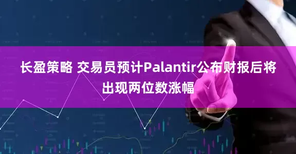 长盈策略 交易员预计Palantir公布财报后将出现两位数涨幅